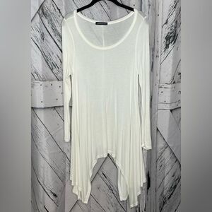 YouAreNotAlone Shark-bite tunic top S
